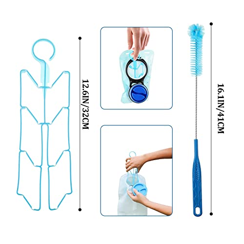 2 Packs Hydration Bladder Cleaning Kit, 10 in 1 Water Bladders Cleaner