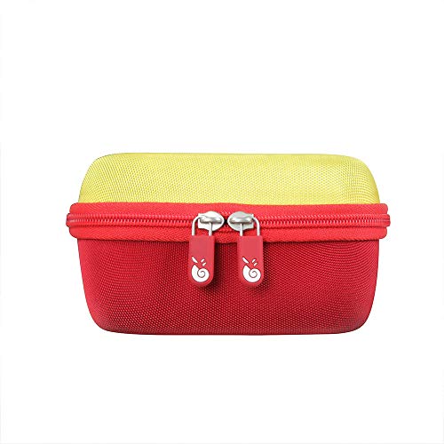 Hermitshell Hartschalen-Reisetasche für Skip BO + UNO Kartenspiel/Skip BO + Phase 10 Kartenspiel, passend für bis zu 300 Karten, Karten Nicht im Lieferumfang enthalten (rot und gelb)