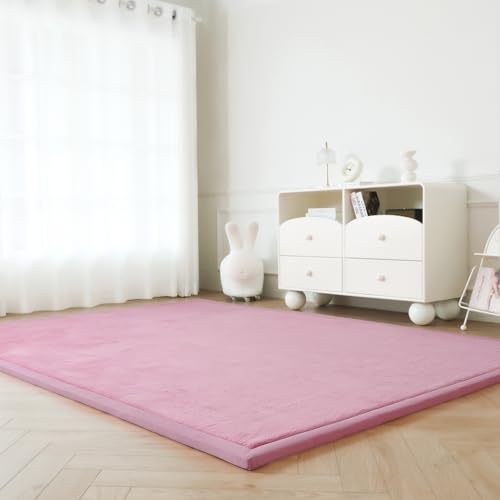 Loartee Faux Rabbit Fur Memory Foam Rug