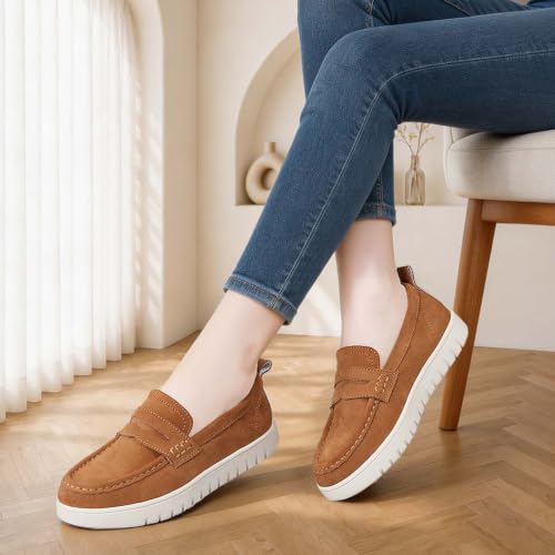 Image of QAE Loafers for Women Comfortable Slip On Shoes Casual Fashion Sneakers