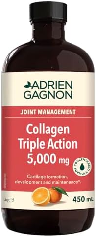 Adrien Gagnon - Collagen Triple Action Liquid, Helps Reduce Cellular Pain and Joint Pains, 450 ml