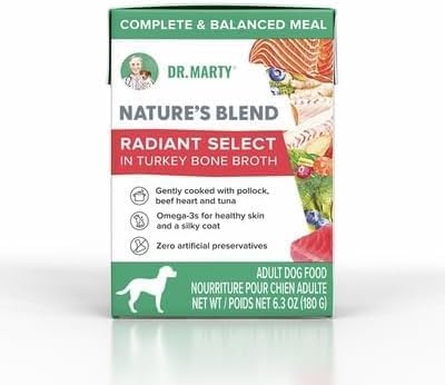 Dr. Marty Nature's Blend Radiant Select Adult Dog Food (6.3 oz) - [Turkey Bone Broth]