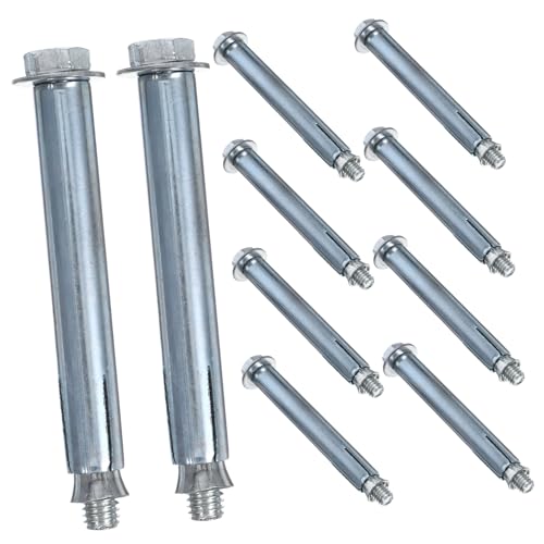 CANIGHT Pernos Para Reductores De Velocidad Tornillos De Expansión Para Estacionamiento Garaje Anclajes Para Fijación 10 Unidades Duraderos y Resistentes