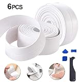 FUNVCE Caulk Strip Sealant Tape and 4pcs Silicone Scraper Tool,Kitchen Bathroom...