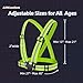 2-Pack Reflective Vest for Running & Cycling, High Visibility Safety Running Gear with Adjustable Fit for Men, Women and Kids, for Night Jogging, Walking, Hiking or Dog Walking
