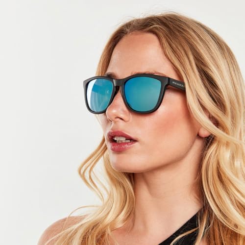 Image of Hawkers One Sunglasses for Men and Women - 100% UV400 Protection - Lightweight and Square Sunglasses