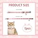 ECNHIVE Breakaway Cat Collar with Pearl Pendant Bowtie, Adjustable Cute Pink Kitten Collars Safety Buckle Fancy Cat Collar for Female Girl Cat