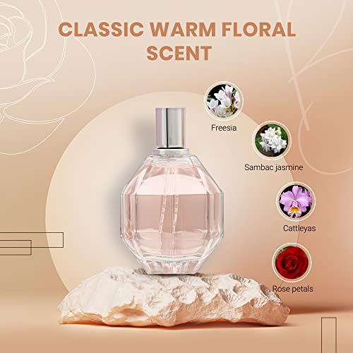 Sandora Fragrances Floral Boom Womens Perfume, Fragrance For Women, Eau De Parfum Natural Spray, Classic Warm Floral Scents Of Rose Petals, Freesia, Cattleya Orchids, 100 Ml 3.4 Fl Oz #TOP2