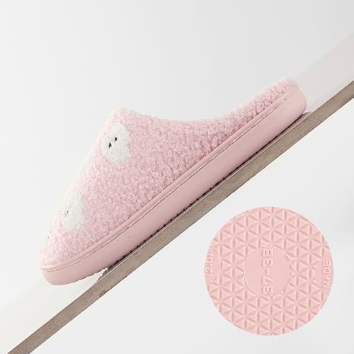 Pumpkin Slippers for Women Men Halloween Slippers Spooky Slides Soft Warm Plush House Shoes4