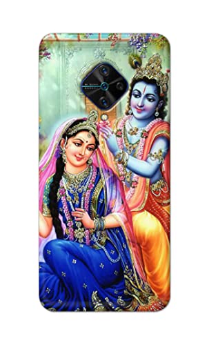 Image of Printed Hard Back Cover Case for Vivo S1 Pro Back Cover (Radha Krishna) -1803