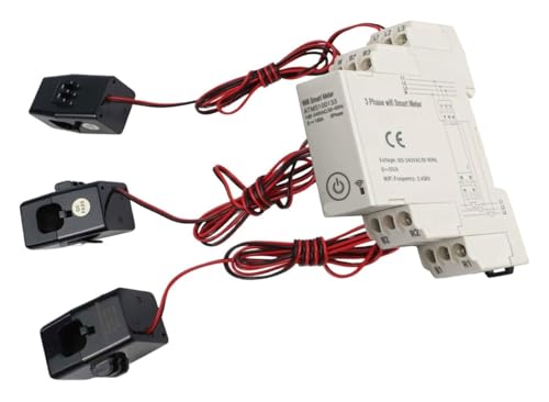 For contatore intelligente Wi-Fi trifase Tuya con trasformatore di corrente, elettrico multifunzione for la gestione dell'alimentazione domestica