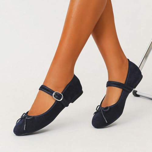 Women's Flat Stylish Mary Jane Shoes with Buckle Ankle Strap2