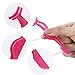 Honoson 42 Pieces False Eyelashes Applicator Tool Plastic Eyelash Extension Tweezers Fish Tail Clip Eyelash Auxiliary Remover Clip for Women Girls Lash Application and Removal Makeup Tools, 6 Colors