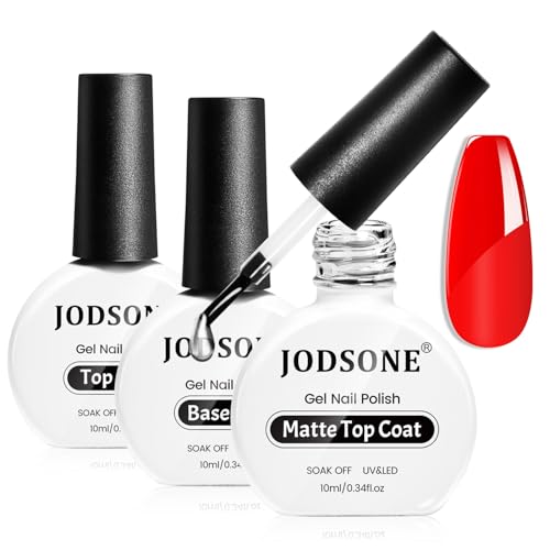 JODSONe 3-Piece Base/Top Coat Set: Glossy & Matte
