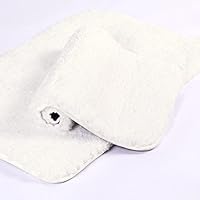 Vista 12 de Walensee Shaggy - Juego de 2 alfombras de baño (20 x 32 pulgadas, color blanco) – Lavable a máquina, absorbentes, antideslizantes, alfombras