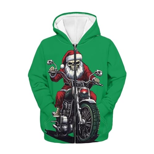 Boys Girls Full Zip Up Hoodie Age 6-16Y Kids Sweatshirt Hooded Casual Long Sleeve Tops with Pocket - Main Image