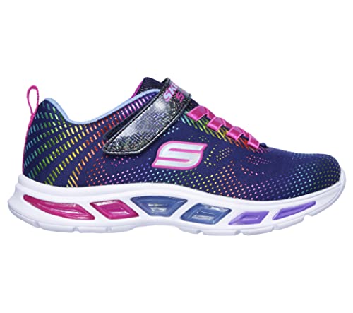 Skechers Kids Girls' Litebeams-Gleam N'dream Sneaker, Navy/Multi, 12 Medium Us Little Kid #TOP4