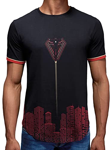 Image of The Souled Store |Men & Boy's Official Round Neck Iron Man First Flight | Half Sleeve Color 100% Cotton | Printed Drop Cut Classic Fit T-Shirts