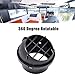 Gift2u Warm Air Vent Outlet 60mm Car Heater Hose Pipe Duct Warm Air Vent Outlet Car Parking Heater Air Conditioner Steering 360 Degrees Rotatable,Pack of 2