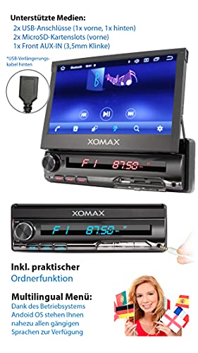 XOMAX XM-VA774 autoradio met Android 10, QuadCore, 2GB RAM, 32GB ROM, GPS-navigatie I Support: WiFi WLAN, 3G 4G, DAB… - Image 7