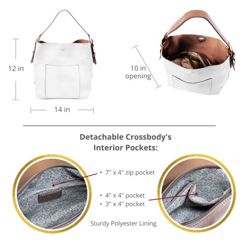 Image of Joy Susan Womens Faux Leather: Hobo 2-in-1 Handbag