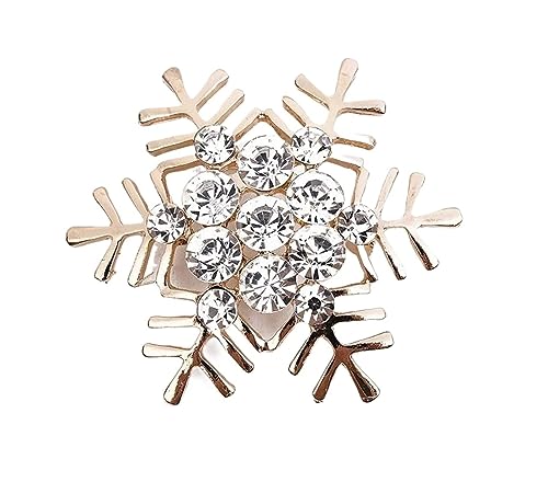 Broche flocon de neige femme LNNSHX accessoires vêtements créatifs