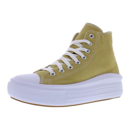 Converse Tênis Chuck Taylor All Star Move Platform cano alto unissex tamanho 10, cor: branco/branco Dunescape, Branco/Dunescape, 12 Women/10 Men