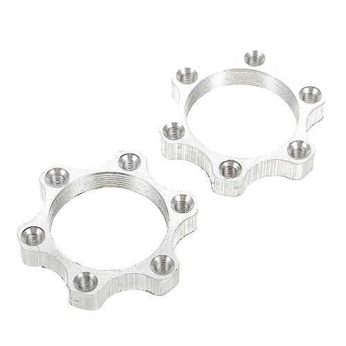 SUPVOX 2pcs Bicycles Hub Adapters 6-hole Disc Brake Pads Aluminum Alloy Easy Install Disc Brake Conversion Seats