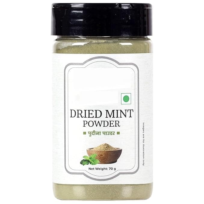 Mint Powder | 100% Pure & Natural Mint Leaves Powder | Ideal for Cooking, Chutneys| 100g