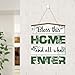 TOARTi 4Pcs Bless This Home And All Who Enter Door Sign Welcome Wood Sign House Blessing Wooden Plaque Bless This Home Wall Decor for Farmhouse Living Room Decoration House Warming Gift