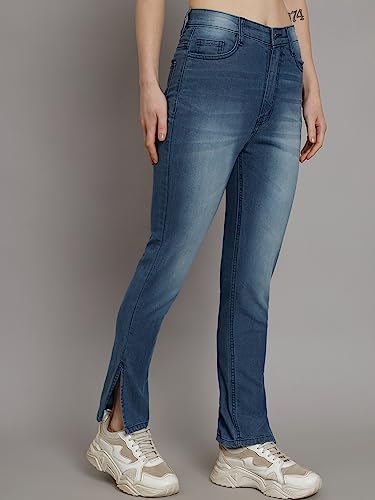 Image of GUTI Womens High Rise Ankle Length Jeans
