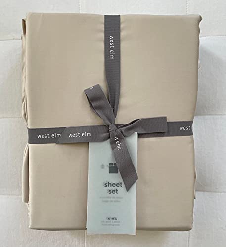 West Elm Tencel Sheet Set ~King~*Sand*~