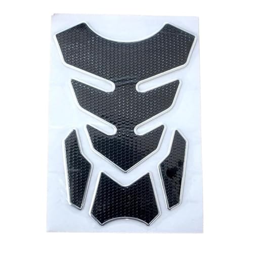 Autocollant 3D pour moto protection de réservoir d'essence GFVFGNLNNA argent