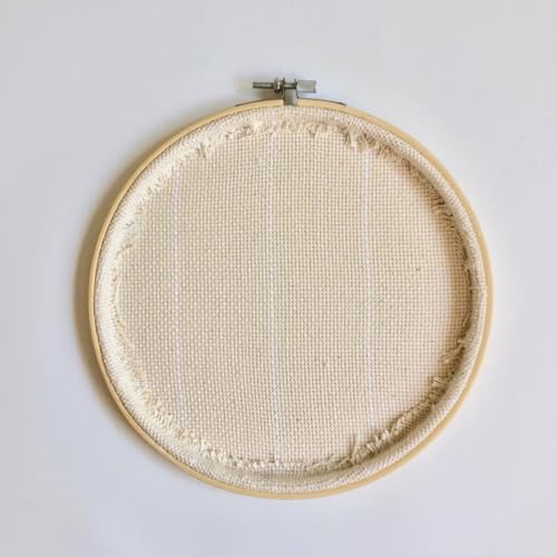 Image of Punch Needle Fabric, Monks Cloth Base for Rug Tufting, Needlework, Canvas Style Cloth for Embroidery Use - 60 inch Size (2 Meters)