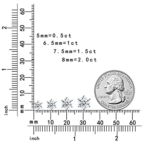 Cnuggch Diamond Pendant Necklace For Women, Moissanite Necklace 1Ct 18K White Gold Plated Silver, Anniversary Birthday Gifts For Wife, Jewelry Gift For Women Mom Girlfriend Girls Her #TOP7