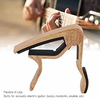 Capo, accessoire Capos universel avec choix de 5 pièces pour jouer(Bois clair) - Les Beatles, Paul McCartney, John Lennon, RIngo Starr, George Harrison Capo, accessoire Capos universel avec choix de 5 pièces pour jouer(Bois clair) – Image 2