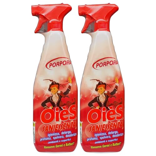 Detergente Spray Igienizzante - PORPORA - Deterge, Profuma, Spolvera, Deodora Ambienti e Superfici. Rimuove Germi e Batteri 750ml (2)