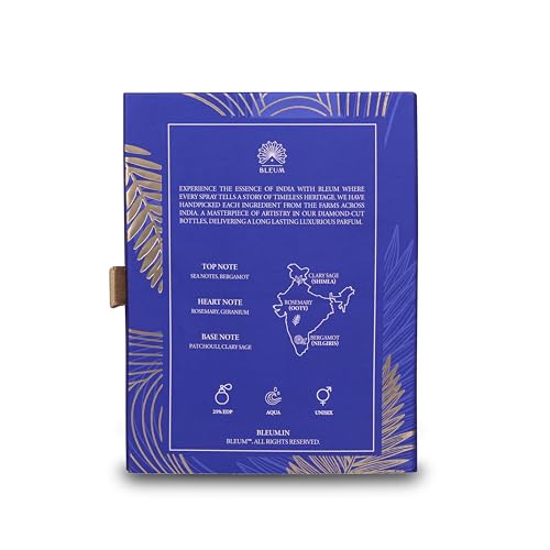 Image of BLEUM Blue Dew | 100 mL | Unisex Men Women | Long Lasting Aquatic Perfume Fragrance Scent | 25% EDP Eau De Parfum (Aquatic)