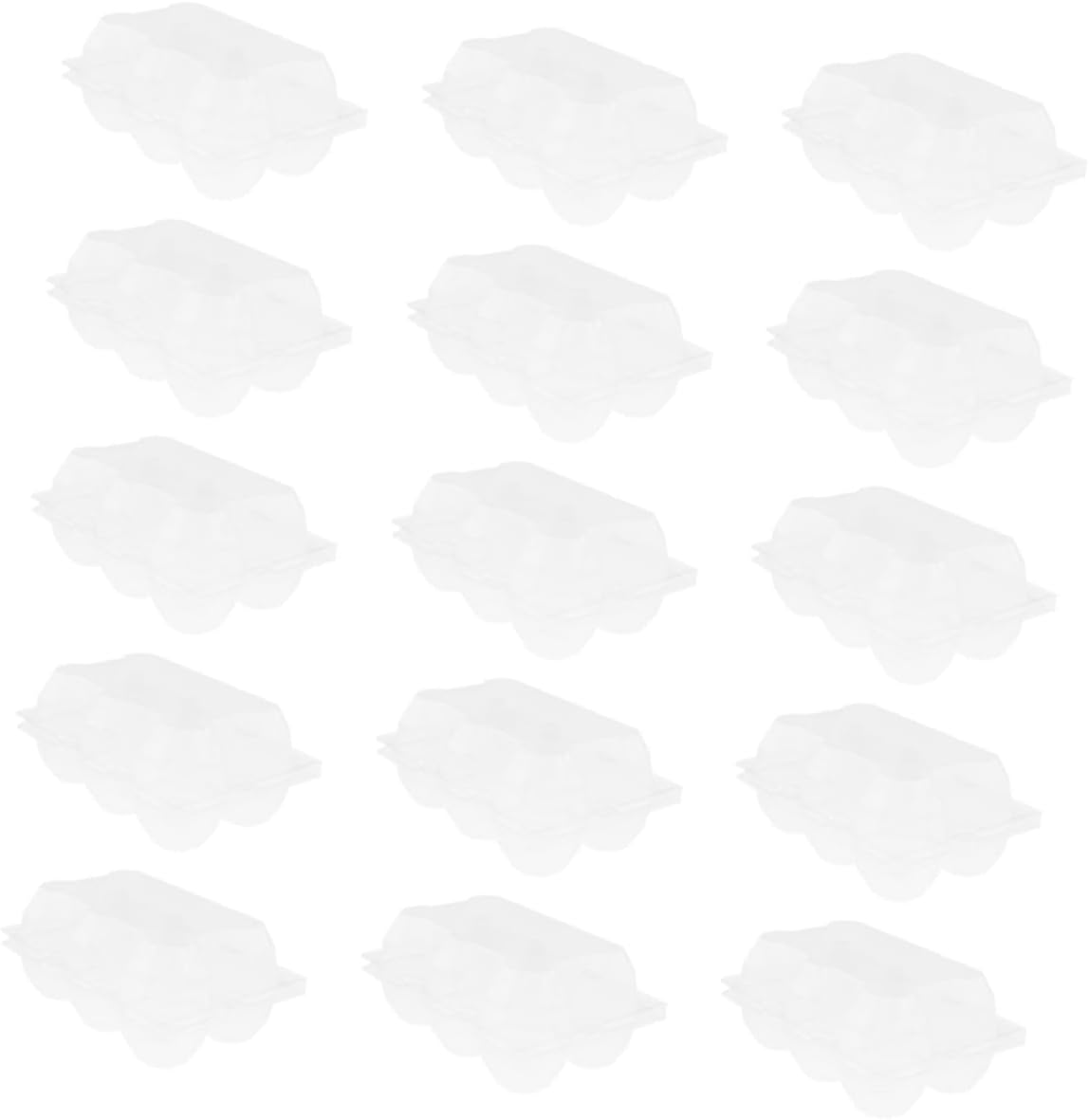 Zerodeko 15pcs Plastic Holder for Refrigerator Slot Goose Carton Efficient Organization for and Design