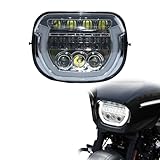LED Headlights for Street Glide 2024, Chrome LED Head Light Headlamp Front Lamp with High/Low Beam and White DRL Lights for Harley Street Glide 2024 2025 CVO 2023-2025 Accessories