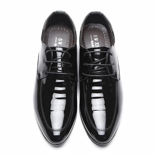 Men's Dress Shoes Oxford Formal Classic Business Shoes Casual Wedding Office Men Dress Shoes Black3
