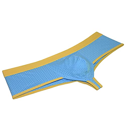 OROCOJUCO Men's Skimpy Boxer Brief Underwear Breath Holes Cheeky Shorts Briefs Brazilian Bikini Pouch Trunks3