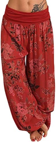 Women's Pants Fashion Printing Bandwidth Loose Yoga Pants Women's Casual Sweatpants