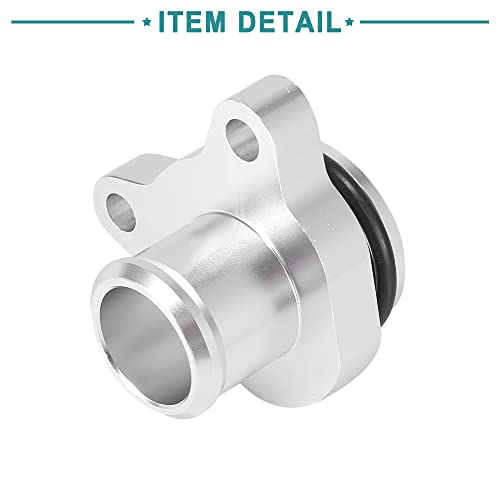 Image of ACROPIX Automotive Water Hose Fitting Replacement Fit for BMW 335i - Pack of 1 Silver Tone