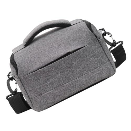 Cámara DSLR bolsa de nailon resistente gris con múltiples compartimentos de viaje 1