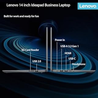 Lenovo IdeaPad Business Laptop with Microsoft 365 • 11 Hour Battery • Intel High Performance CPU • 8GB RAM • 128GB Internal SSD | with Additional 1TB One Drive Storage • SD-Card Reader • Windows 11