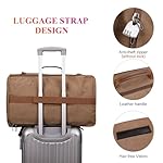 WITZMAN Canvas Backpack Vintage Travel Backpack Large Laptop Bags Convertible Shoulder Rucksack(A519-1 Brown) - Image 5