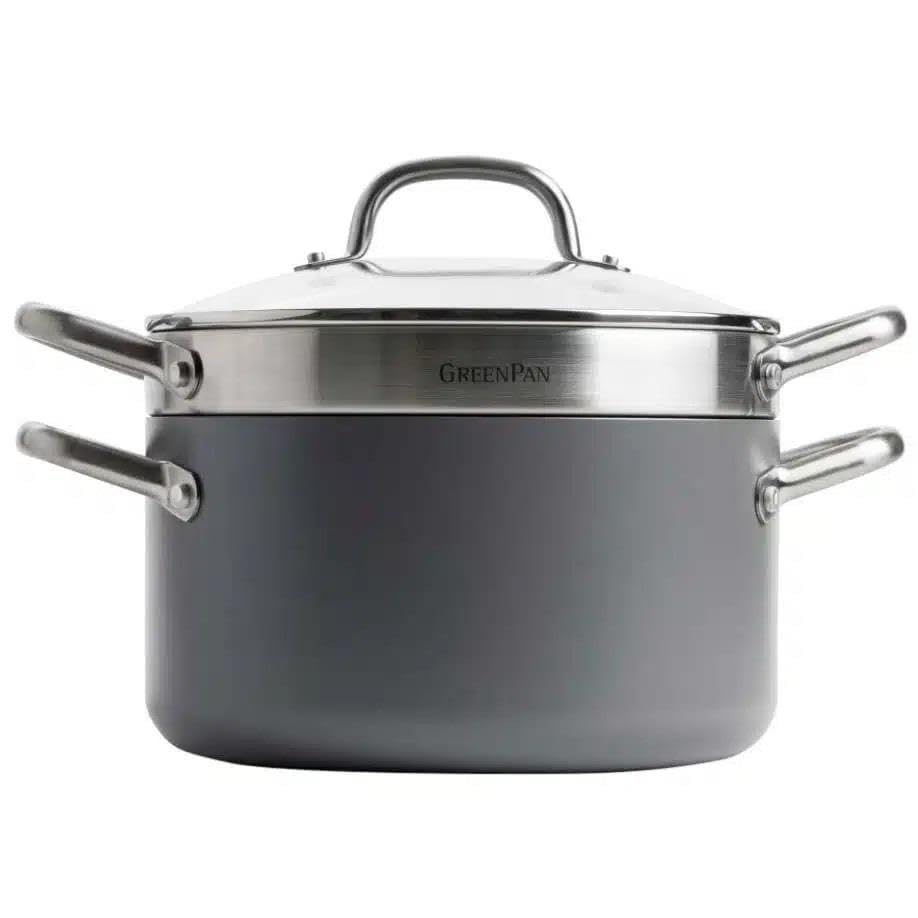 GreenPan Mayflower Pro Batterie De Cuisine 9 Pièces Antiadhésive Céramique - Induction Gris Charbon