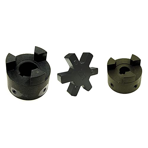 Reliable Aftermarket Parts Our Name Says It All, L095 3/4 X 1-1/8 Flexible 3-Piece L-Jaw Coupling Set & Buna-N NBR Rubber Spider