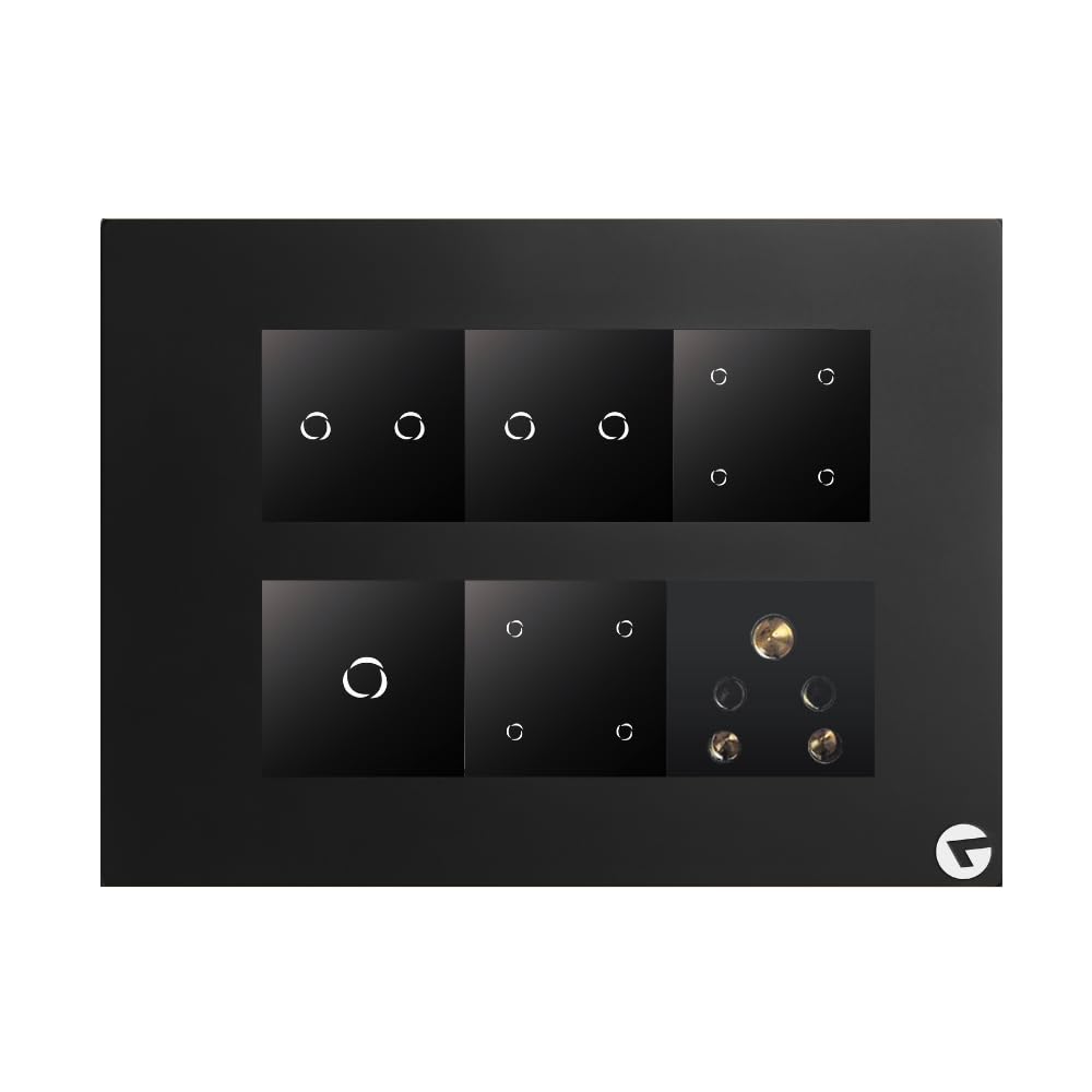 L&G 12 Module Smart Switch Plate/Board for home | 12 Smart Switch Control, 1 Socket Smart (Compatible with Alexa, Compatible With OK Google & SIRI Shortcut (Size: 12M- 220 x 160 x 45)-picture-14